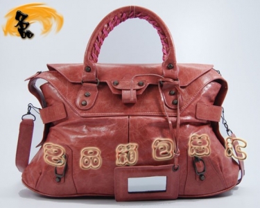084668  Balenciaga����� ������������� ����ţƤ����ʱ��Ů�� �ۺ�ɫ