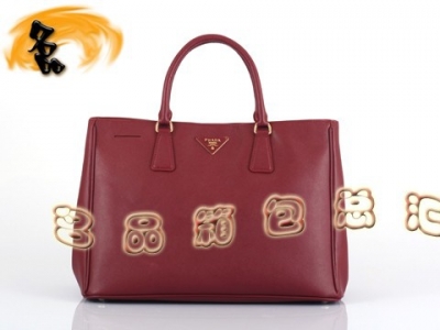 BN1844 Prada���¿�ʮ���ƽ���ţƤŮ�� ����������� Prada����� ��ɫ