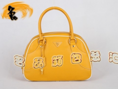 BR0652 Prada���а� �¿�ʱ�����а� ������ƤŮ�� ����������� ��ɫ