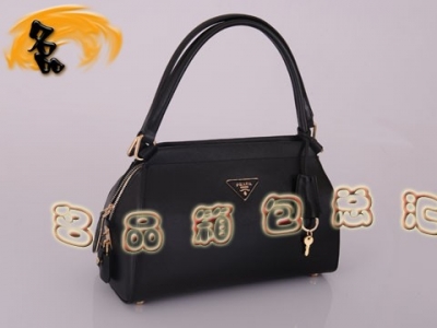 BR4418  Prada����� ����������� ����ͷ��ţƤŮ�� �¿�Ůʿ���а� ��ɫ