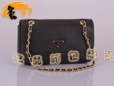 BT0750  Prada����� �¿�Ůʿ���а� ����ͷ��ţƤŮ�� ������б��� ����ɫ