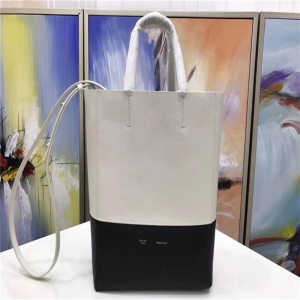 Celine ���� 17�� Cabas ������ ��Ƥ ƴɫ ����ˮͰ�� ��ƴ��
