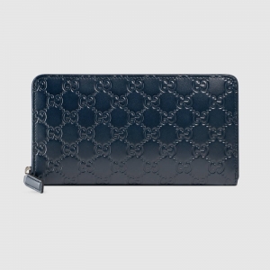 447906 Gucci��ƤǮ�� Gucci����Ǯ�� �ų��а� Signature��Ƥ�а� ��ɫ