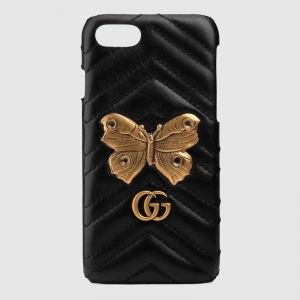 474804 GUCCI GG Marmontϵ�зɶ�����í�� 笷�Ƥ�� iPhone 7������