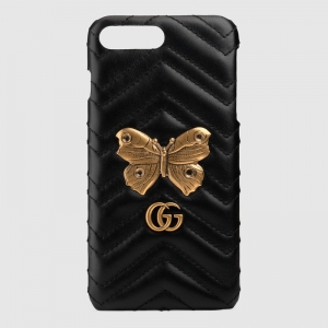 474806 GUCCI GG Marmontϵ�зɶ�����í�� 笷�Ƥ�� iPhone 7 Plus������ 