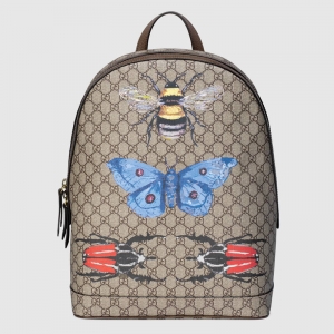 419584 GUCCI �ų� ����ӡ�� GG Supreme �߼����췫�� ˫��� ��ľɫ