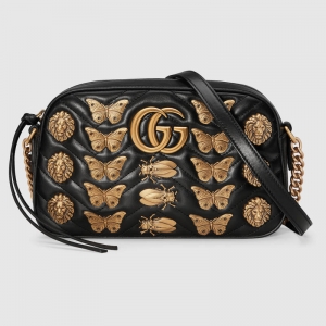 447632 GUCCI GG Marmontϵ�� ��������í�� Ƥ�� �米�� ��ɫ