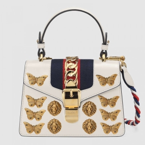 470270 D4ZAX 8605 GUCCI Sylvie ϵ�ж�������í��Ƥ�������ִ� ��ɫ