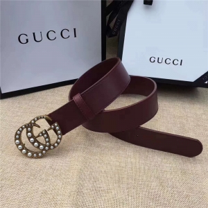Gucci ԭ��ţƤ����ԭ���¹�ͭ����˫G��ͷ ���� ���Գ���Ʒζ ������Ʒ �غ�ɫ