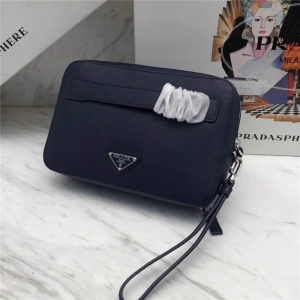 2VF052 Prada������ ��ʿ���������� ƴ���� ��ʿ˫������ץ�� ��ɫʮ����