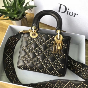 M0579 Dior�ϰ� LADY DIOR��ɫСţƤ��������� �ζ����ᵥ���