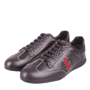 p13384 GUCCI��ɫţƤ����LOGOŮʿ����Ь