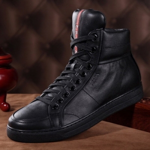 C032 Prada������ ��ʿ��Ƥ�߰�����Ь ��ɫ