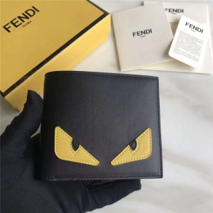 FENDI �ҵ� 0170 ������С����ƽ��Ƥ�̿����Ǯ�� ��ɫ����