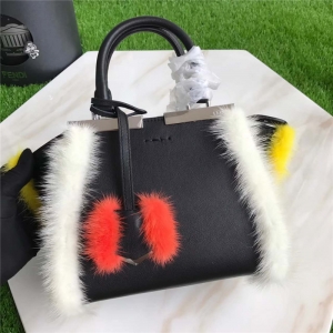 8771 FENDI �ҵ� minl3JouRS  ʱ�п� ����СţƤ ��ë�������� ��ɫ