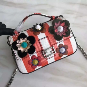 8765C FENDI DOUBLE MICRO BAGUETTE ˮ��Ƥ����Ƥ ����װ�� �����