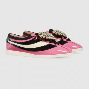 493697 GUCCI Falacer ֯��װ�� ��Ƥ �Ͱ��˶�Ь ��ɫ