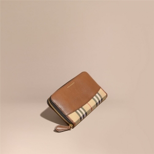 39824551 Burberry�ͱ��� Horseferry ����Ƥ�� ȫ����Ǯ�� �غ�ɫ