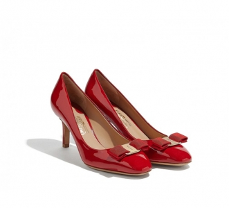 685232 Ferragamo������Ľ VARA ��Ƥ ������߸�Ь ��ɫ