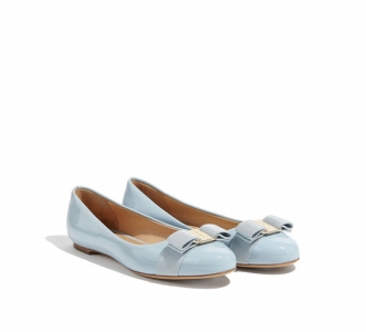 685242 Ferragamo�Ƹ���Ľ VARINA ��Ƥ ������ƽ��Ь ����ɫ