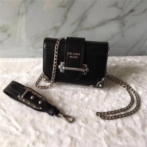 1BH018 Prada������ prada cahier boxСţƤ ʵ�� �����ְ� ��ɫ