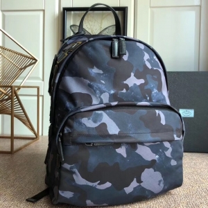 2VG066 Prada���� �Բ�ӡ�� ֯������ ������˫��� ��ɫ