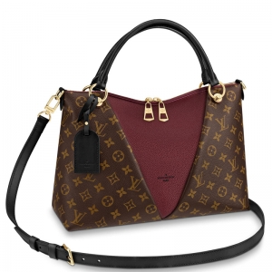 M43949 LV V Tote MM�ִ� LV Monogram�����ϻ�Ů�� LVŮ�� �ƺ�ɫ