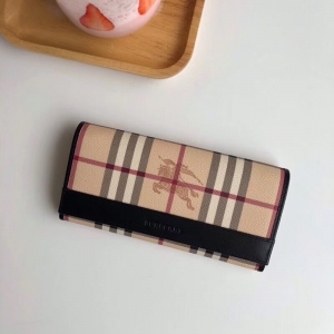 Burberry�ͱ��� ������ư��� ս��ӡ�� Ůʿ����Ǯ�� ��ɫ