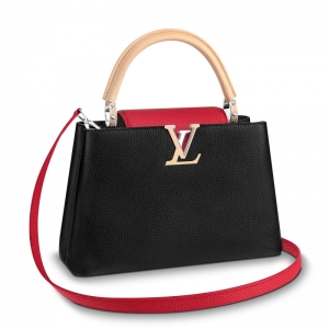 M51814 LV CAPUCINES PM �к��ִ� LVŮ�� TaurillonƤ�� LV����б��� ��ɫ