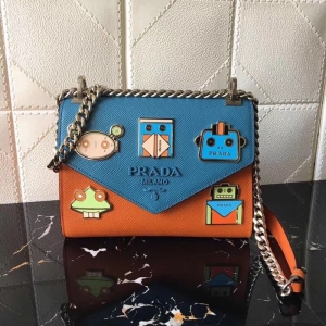 1BD127 Prada������ Monochrome ʮ����ţƤ �ŷ������� ������ľ��ɫ