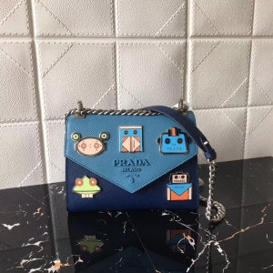 1BD127 Prada������ Monochrome ʮ����ţƤ �ŷ������� ����������ɫ