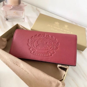 Burberry�ͱ��� ȫƤѹ������ ˫�۳���  ƴɫǮ�� �ƺ�ɫ