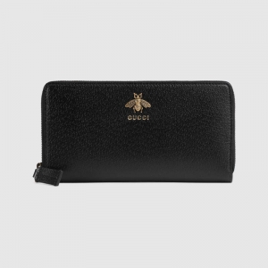 523667 Gucci Animalierϵ��Ƥ��ȫ����ʽǮ�� �۷�װ��Ǯ�� ��ɫ
