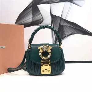 5BH111 MiumiuŮ�� MiumiuС��Ƥ�� Miumiu����С�� �������ᵥ��� ī��ɫ