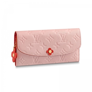 M64162 LV EMILIE Ǯ�� Blooming Flowers ϵ�� ѹ��Ƥ��Ǯ�� LV�ŷ�Ǯ�� ��ɫ