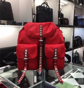 1BZ2811 Prada Black Nylon���� �����۴� ������ţƤ ������˫��� ��ɫ