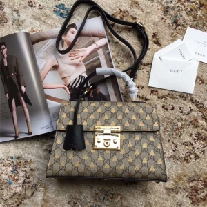 453188 GucciŮ�� �ų۹��İ� Padlockϵ�� ˫G�۷�ӡ�� Gucci����� ��ɫ