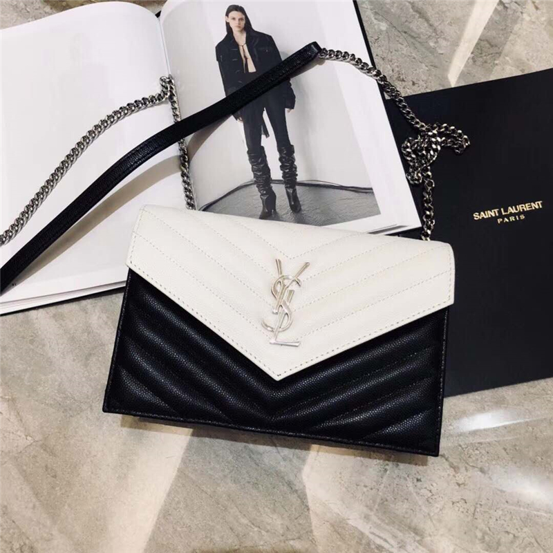 393953 YSL �������ӽ�Ƥ ʥ���� ��Ƥ�ŷ���ʽ YSLƤ�� �ڰ���