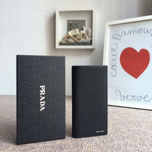 2MV836 Prada������ Saffianoʮ����ţƤ Prada����˫��Ǯ�� ��ɫ
