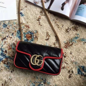 574969 Gucci�ִ� GG Marmont 笷�Ƥ��б�� Gucci�������ִ� ��ɫ
