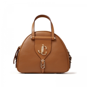 Jimmy Choo2019�ﶬϵ�� VARENNE BOWLING/S Ʒ��logoװ�λ���ɫ��Ƥƴֲ��Ƥ�������