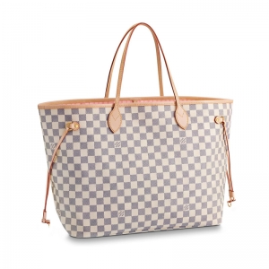 N41604 LV Neverfull ����ִ� Damier Azur �׸񷫲�Ů�� LV�����