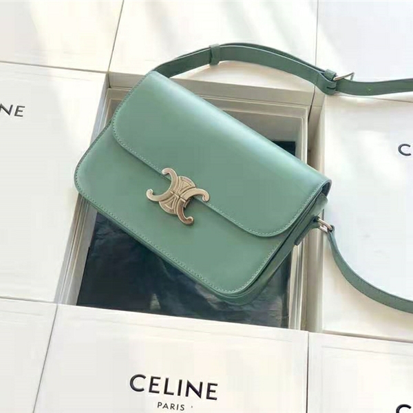 187363 Celine���� Triompheϵ�� ����СţƤ ��˫C��ͭ�� ���պ��Ӱ� ���ɫ