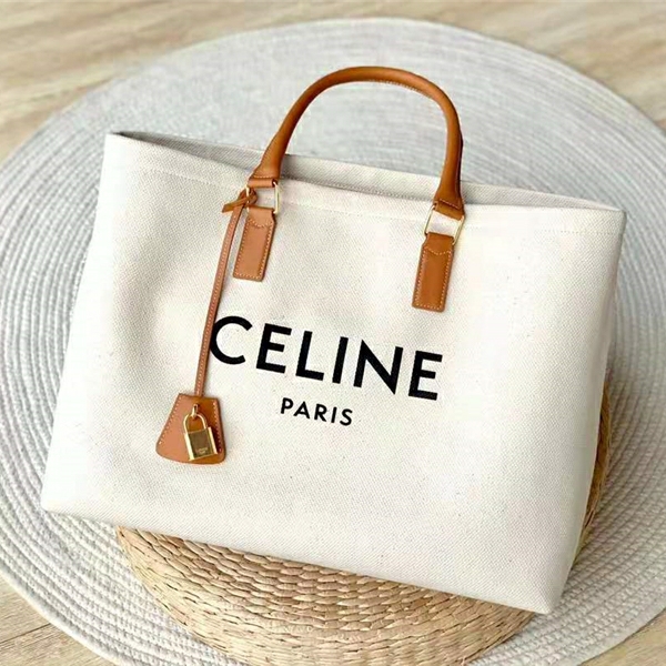 190062 Celine�ִ� CABAS ӡ������ ��� CelineСţƤ����� ��ɫ