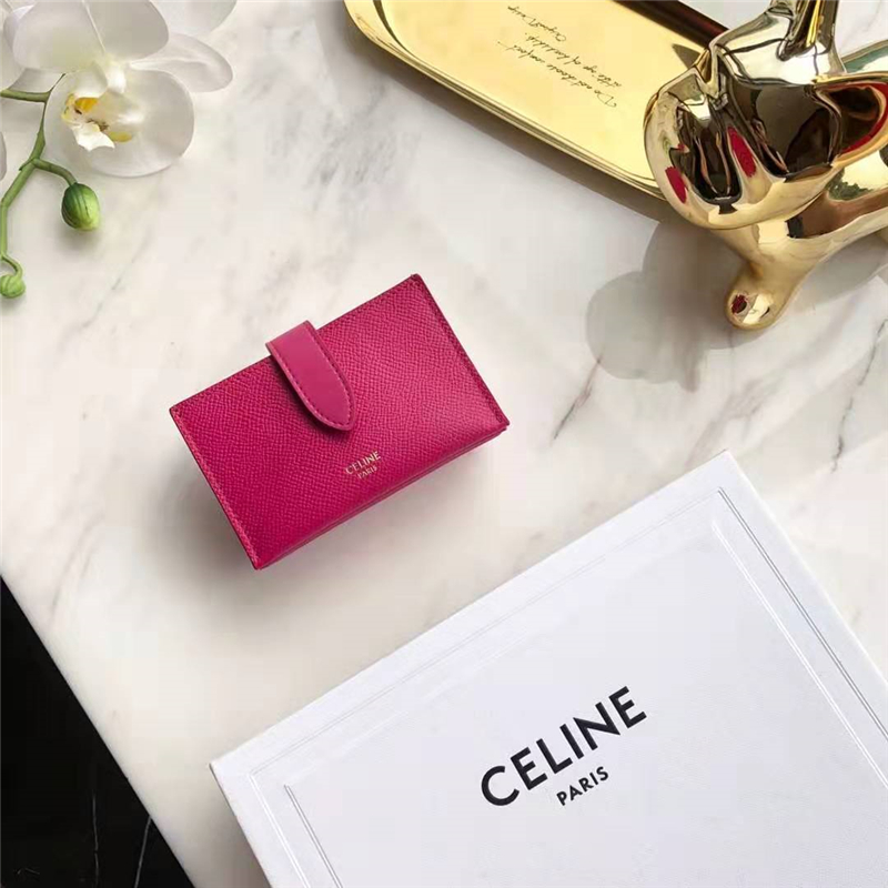 10B693 Celine���տ��� ����СţƤ Celine�����޿��� õ��ɫ 