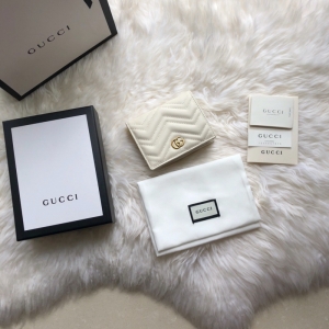 546580 Gucci GG Marmont笷�V��Ƥ��С��Ǯ�� �̰�ɫ