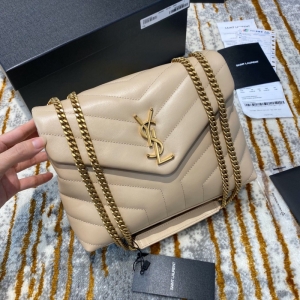 494699 YSLʥ���� Saint Laurent LOULOUС�š�Y����笷�Ƥ���ִ� ��ɫ���