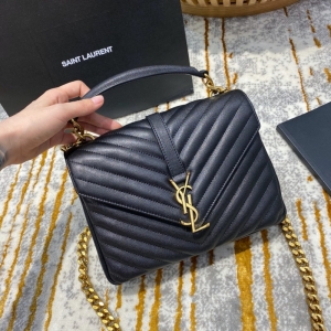 487213 YSLʥ���������к�monogram��ɫС����Ƥ������ ��ɫ���