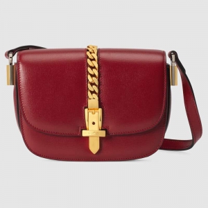 615965 Gucci Sylvie 1969ϵ������米�� ��ɫ֯��Ƥ��Ů��