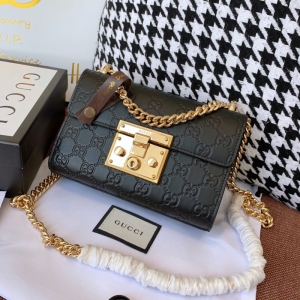 409487 Gucci Padlockϵ�� Signature ��Ƥ �����米�� ��ɫ